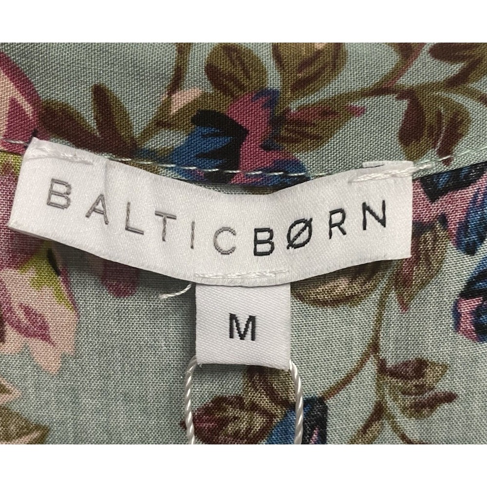 Baltic Born Women Sage Green&Pink Midi Dress Floral Renaissance Boho Tier NWT-M - Picture 4 of 10